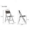 Manhattan Comfort Pullman Folding Dining Chair 