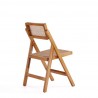 Manhattan Comfort Pullman Folding Dining Chair in Nature Cane -Side