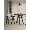 Manhattan Comfort Hamlet Dining Arm Chair in Black and Natural Cane Set - Manhattan Comfort Hamlet Dining Arm Chair in Black and Natural Cane Set