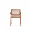 Manhattan Comfort Hamlet Dining Arm Chair in Nature Cane Back - Manhattan Comfort Hamlet Dining Arm Chair in Nature Cane Back
