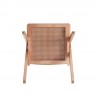 Manhattan Comfort Hamlet Dining Arm Chair in Nature Cane Bottom
