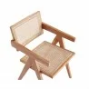Manhattan Comfort Hamlet Dining Arm Chair in Nature Cane - Manhattan Comfort Hamlet Dining Arm Chair in Nature Cane
