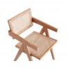 Manhattan Comfort Hamlet Dining Arm Chair in Nature Cane
