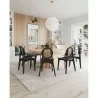 Versailles Round Dining Chair in Black and Natural Cane - Set of 2 - Versailles Round Dining Chair in Black and Natural Cane - Set of 2