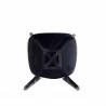 Versailles Round Dining Chair in Black and Natural Cane - Set of 2 Bottom - Versailles Round Dining Chair in Black and Natural Cane - Set of 2 Bottom