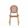 Versailles Round Dining Chair in Nature Cane - Set of 2 Front