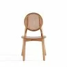 Versailles Round Dining Chair in Nature Cane - Set of 2 Front - Versailles Round Dining Chair in Nature Cane - Set of 2 Front