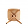 Versailles Round Dining Chair in Nature Cane - Set of 2 Bottom