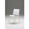 Vata Dining Chair White Polypropylene Dining Chair - Angle