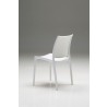 Vata Dining Chair White Polypropylene Dining Chair - Back Angle