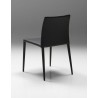 Zeno Dining Chair Black Full Leatherette Wrap - Back