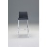 Weston Counter Stool Dark Grey Cashmere with Chrome Frame - Front