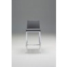 Weston Counter Stool Grey Cashmere with Chrome Frame - Front