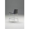 Weston Counter Stool Grey Cashmere with Chrome Frame - Back