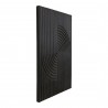 Moe's Home Collection Knott Carved Wood Wall Art Washed Black - Front Side Angle