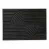 Moe's Home Collection Knott Carved Wood Wall Art Washed Black - Front Horizontal Angle