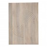 Moe's Home Collection Knott Carved Wood Wall Art White Wash - Front Angle