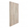 Moe's Home Collection Knott Carved Wood Wall Art White Wash - Front Side Angle