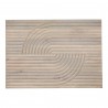 Moe's Home Collection Knott Carved Wood Wall Art White Wash - Front Horizontal Angle