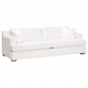 Essentials For Living Dean 92" California Casual Sofa - Performance Boucle Snow, Natural Gray Oak - Front Side Angle