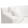Essentials For Living Dean 92" California Casual Sofa - Performance Boucle Snow, Natural Gray Oak -  Side Closeup Top Angle