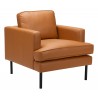 Decade Armchair in Brown-side view 1