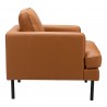 Decade Armchair in Brown-side view 2