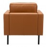 Decade Armchair in Brown-back view 2