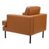 Decade Armchair in Brown-back view 1