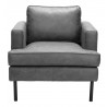 Decade Armchair in Vintage Gray-front view 1