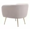 Zuo Modern Deco Accent Chair in Beige - Back Angled - Zuo Modern Deco Accent Chair in Beige - Back Angled