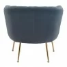 Zuo Modern Deco Accent Chair in Gray - Back View - Zuo Modern Deco Accent Chair in Gray - Back View