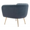 Zuo Modern Deco Accent Chair in Gray - Back Angled