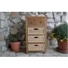 Safari Occasional Table with Drawer & Rattan Baskets-1 - Safari Occasional Table with Drawer & Rattan Baskets-1