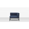 Source Furniture Delano Aluminum Square Corner Lounge Chair  3