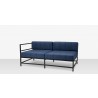 Source Furniture Delano Aluminum Modular Left Arm Loveseat angle 1