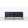 Source Furniture Delano Aluminum Modular right Arm Loveseat back 6