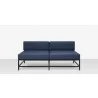 Source Furniture Delano Aluminum Modular Armless Loveseat 3 - Source Furniture Delano Aluminum Modular Armless Loveseat 3