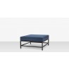 Source Furniture Delano Aluminum Square Ottoman 1
