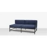 Source Furniture Delano Aluminum Modular right Arm Loveseat angle 5 - Source Furniture Delano Aluminum Modular right Arm Loveseat angle 5