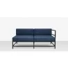 Source Furniture Delano Aluminum Modular right Arm Loveseat 7 front - Source Furniture Delano Aluminum Modular right Arm Loveseat 7 front