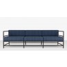 Source Furniture Delano Aluminum Sofa front view
