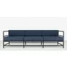 Source Furniture Delano Aluminum Sofa front view - Source Furniture Delano Aluminum Sofa front view