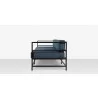 Source Furniture Delano Aluminum Sofa side view - Source Furniture Delano Aluminum Sofa side view