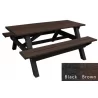 Polly Products Deluxe Picnic Table ADA Compliant (HP)2 - Polly Products Deluxe Picnic Table ADA Compliant (HP)2