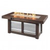 Outdoor Greatroom Company Denali Brew Linear Fire Pit Table Front View
