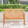 Vifah Olina Honey Two Seater Fish Bone Eucalyptus Wooden Garden Bench, Front Angle - Vifah Olina Honey Two Seater Fish Bone Eucalyptus Wooden Garden Bench, Front Angle