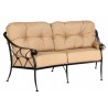 Woodard Derby Crescent Love Seat - Angled