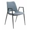 Desi Dining Chair Azure Gray- front view 1 - Desi Dining Chair Azure Gray- front view 1