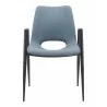 Desi Dining Chair Azure Gray- front view 2 - Desi Dining Chair Azure Gray- front view 2